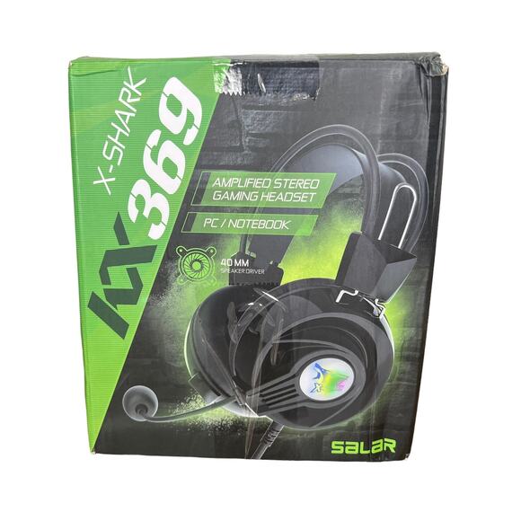 X- Shark KX369 Amplified Stereo Gaming Headset Purple PC/Notebook Salar w/Box - Picture 1 of 8